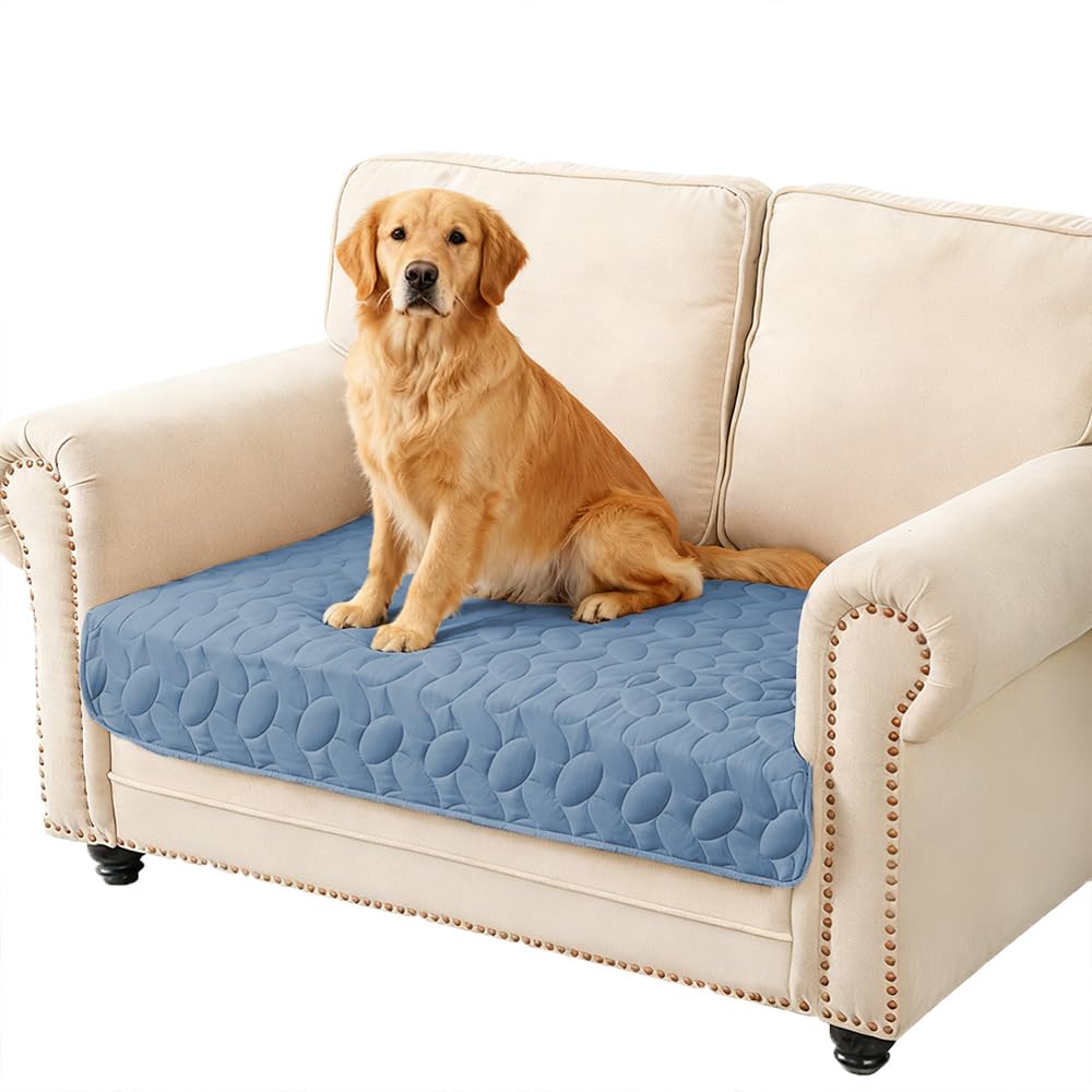 Ameritex Pet Bed Cover Dog Bed Blanket for Sofa and Furniture Waterproof New Pattern Design (30x70 Inch, Light Grey)