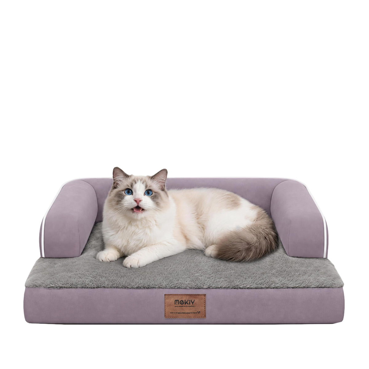 MEKIY Orthopedic Waterproof Dog Bed with Bolster for Extra Large Size Dogs