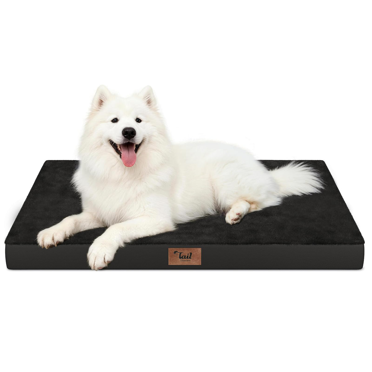 Tail Stories Large Waterproof Orthopedic Dog Bed with Egg Crate Foam