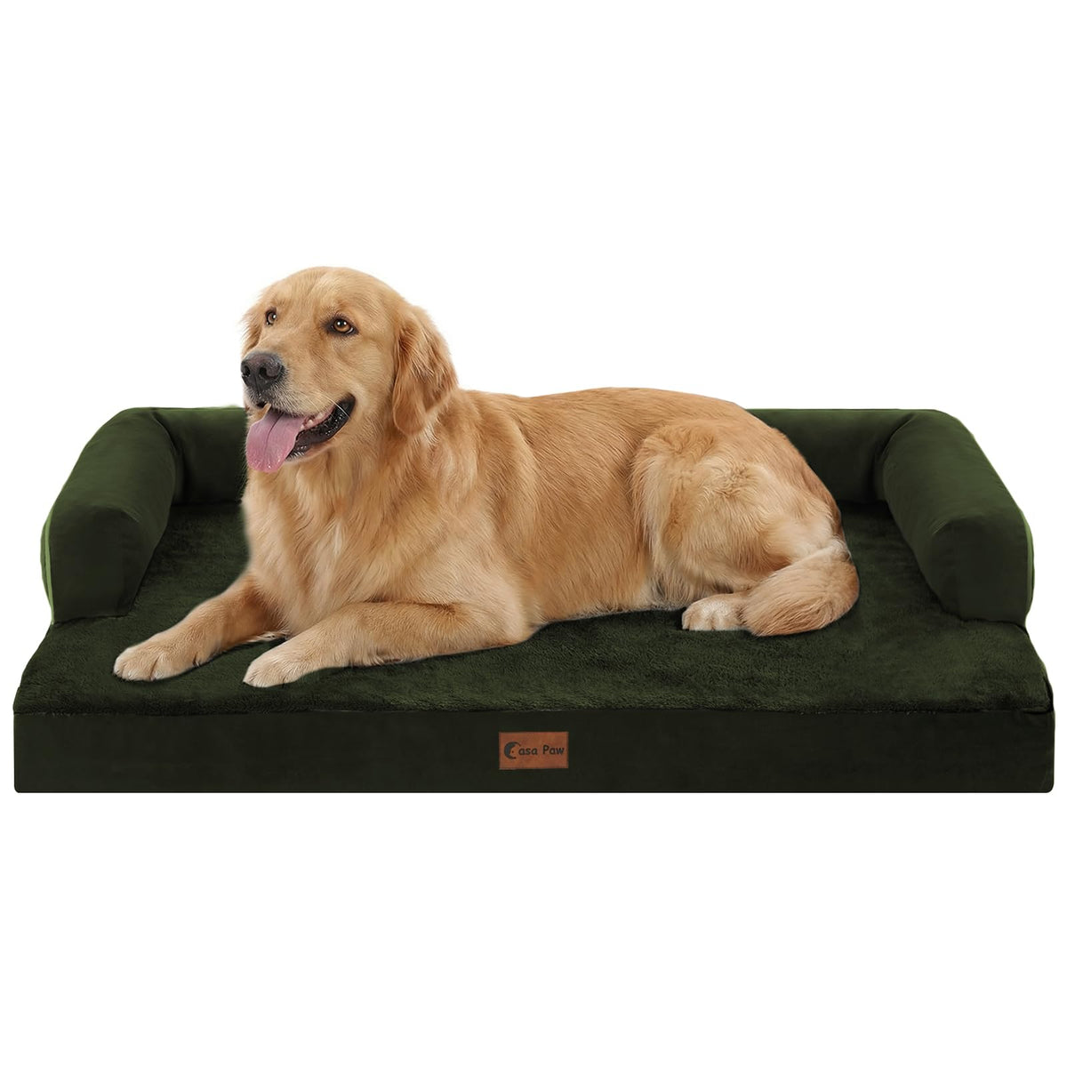 Casa Paw Orthopedic Washable Dog Bed for Extra Large Dogs, 45x35in, Grey