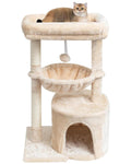 SYANDLVY Gothic Cat Tree with Coffin Bed for Indoor Cats, Modern House