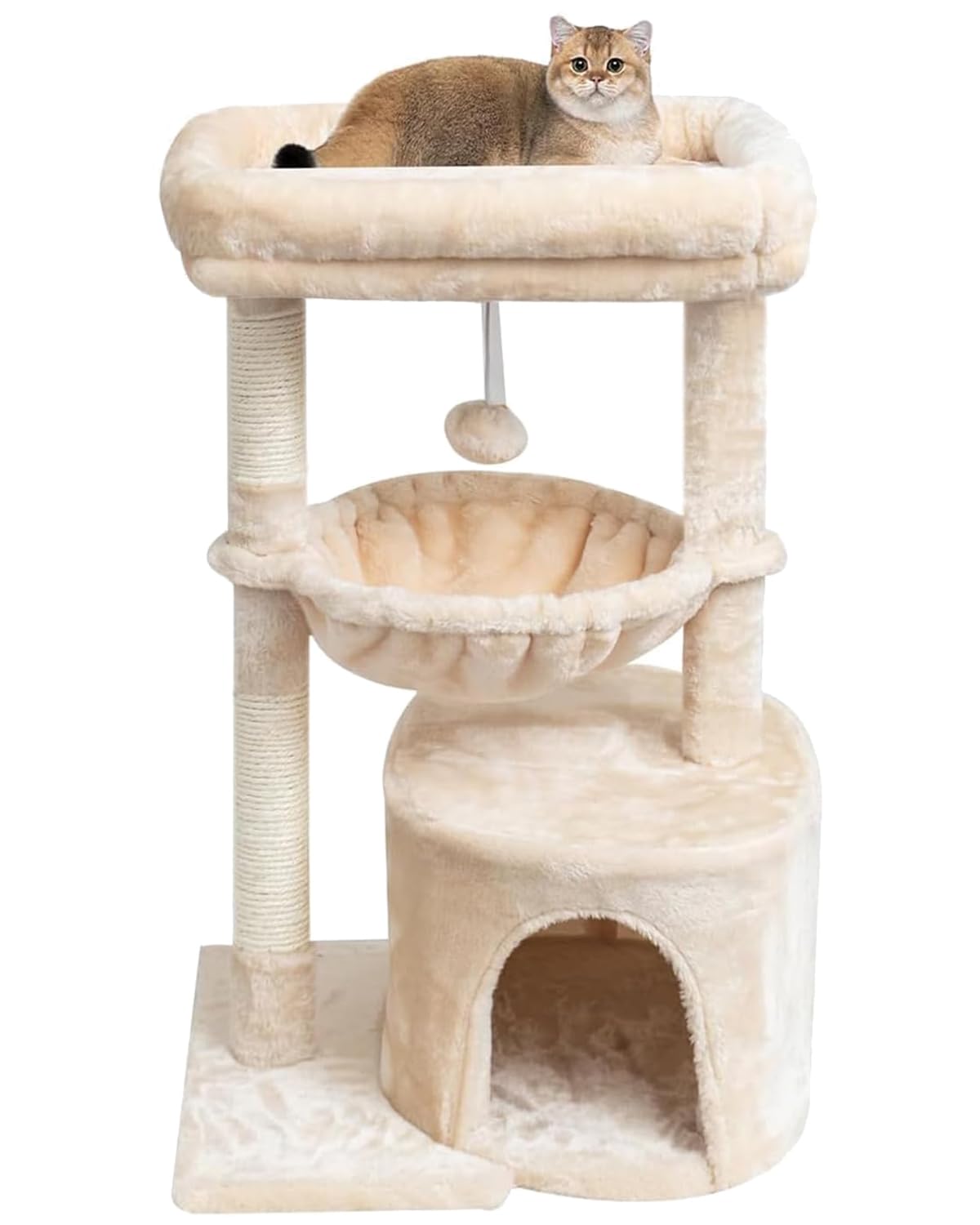 SYANDLVY Gothic Cat Tree with Coffin Bed for Indoor Cats, Modern House