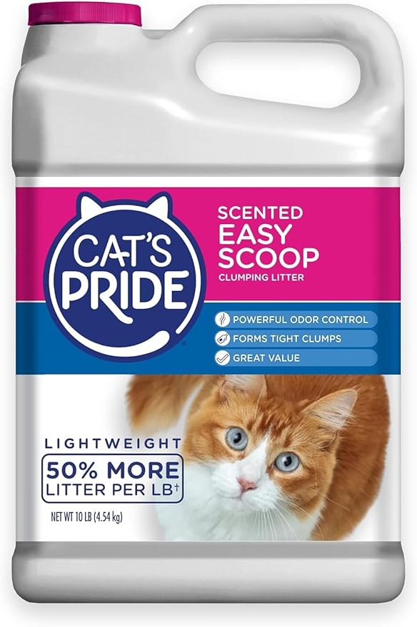 Cat's Pride Easy Scoop Flushable Lightweight Scented Clumping Litter 10lb