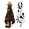 Best Pet Supplies Squeaky Dog Toys with Soft Durable Fabric for Small, Medium and Large Pets Interactive Toy for Indoor Play, Supports Active Biting and Play - Cow, Monkey, Large