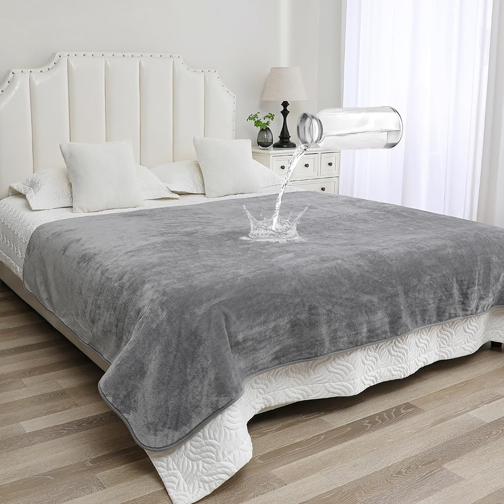 Yarelinza Waterproof Throw Blanket for Bed Couch, Pet Protector