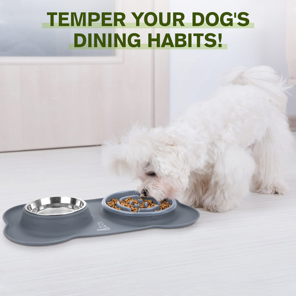 Pecute Slow Feeder Dog Bowls to Slow Down Eating, Dog Slow Feeder Bowl