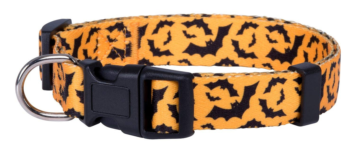 Native Pup Halloween Dog Collar (Small, Bats)