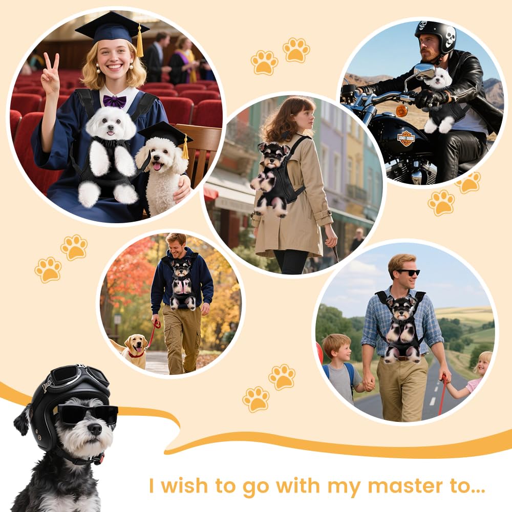 Inspack Dog Backpack Carrier/Cat Carrier, Adjustable Pet Front Carriers