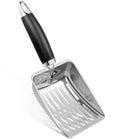 NewGF Stainless Steel Cat Litter Scoop,Metal Cat Litter Scoop,Kitty Metal Scooper,Sturdy Mesh Scooper