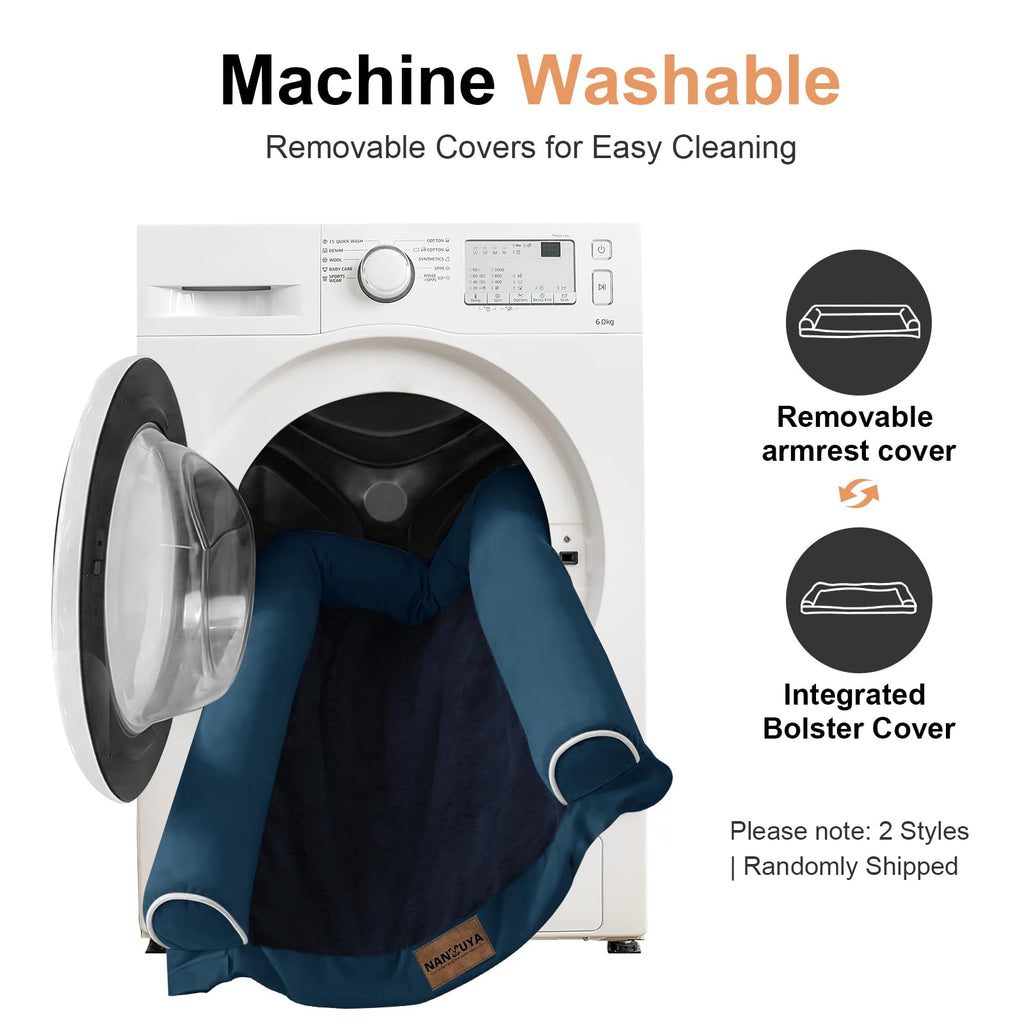 NANUYA Orthopedic Dog Bed for Jumbo Dogs, 53 x 42 Inch, Navy