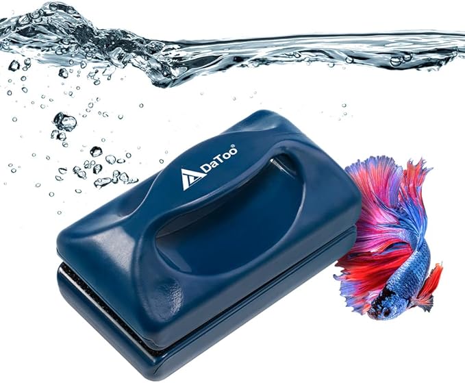DaToo Aquarium Mini Magnetic Scrubber Scraper Small Fish Tank Cleaner Nano Glass Aquarium Cleaning Tools with Super Strong Magnet (Standard)