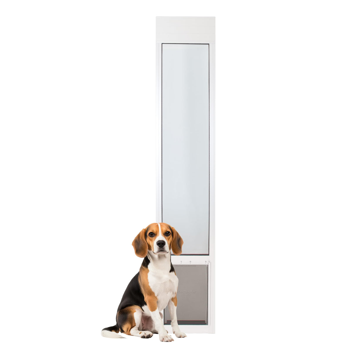 PetSafe Sliding Glass Pet Door, 1 Piece, Large-Tall Dogs to 130 lb, White