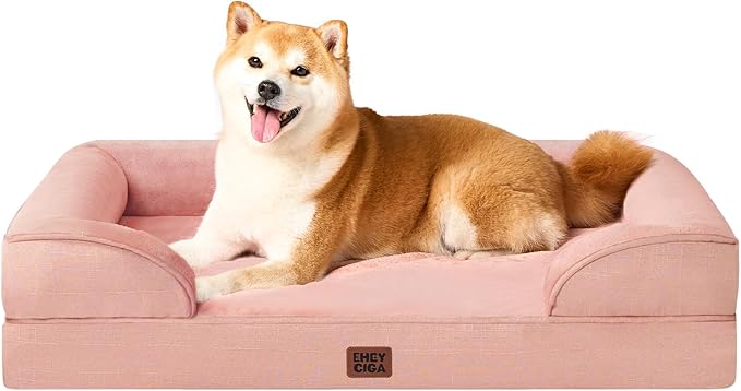 EHEYCIGA Orthopedic XXL Dog Bed, Waterproof Washable XL Big Pet Bed 48" — 36.0"l X 27.0"w X 6.5"th
