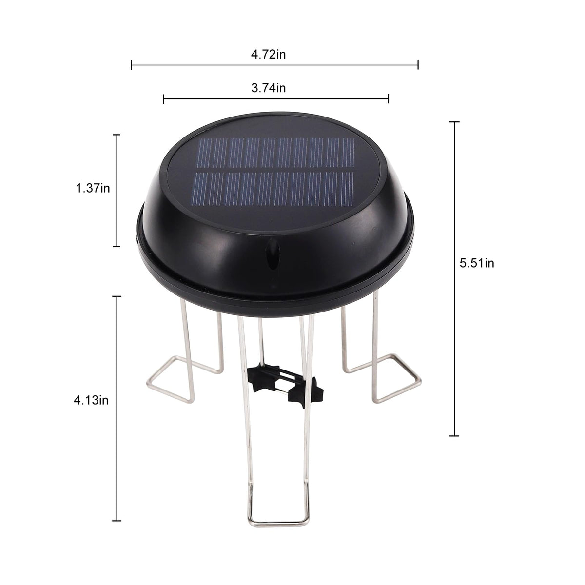 Solaceura Solar Bird Bath Bubbler, Water Wiggler for Bird Bath, Solar‑Powered Outdoor Water Agitator, Creates Gentle Water Ripples to Attract Wild Birds for Garden Bird Bath,Prevent Water Pooling