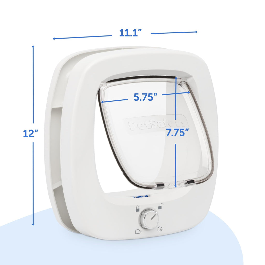 PetSafe Big Cat Door, Interior/Exterior, 4-Way Lock, Soft-Close, Up to 25lb