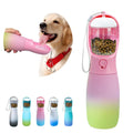 MITOCAPY Dog Water Bottle Portable, 19Oz Large Capacity Dog Water Dispenser, Food Grade Pet Accessories for Small Dogs Large Breed, Travel Pet Water Bowl for Outdoor, Dog Birthday Gifts (Pink&Green)
