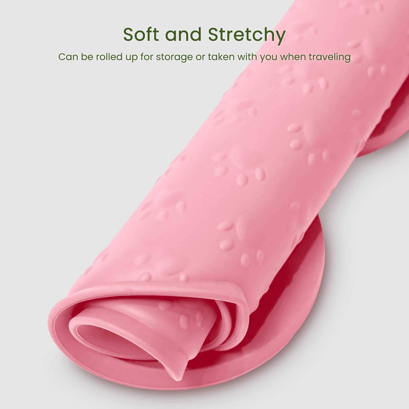 PWTAA Dog Food Mat Anti-Slip Silicone Dog Bowl Mat Thicker Pet Placemat Waterproof Cat Feeder Pad with Raised Edge Puppy Kitten Feeding Mats Suitable Small Medium-Sized Dogs Cats Eating Tray