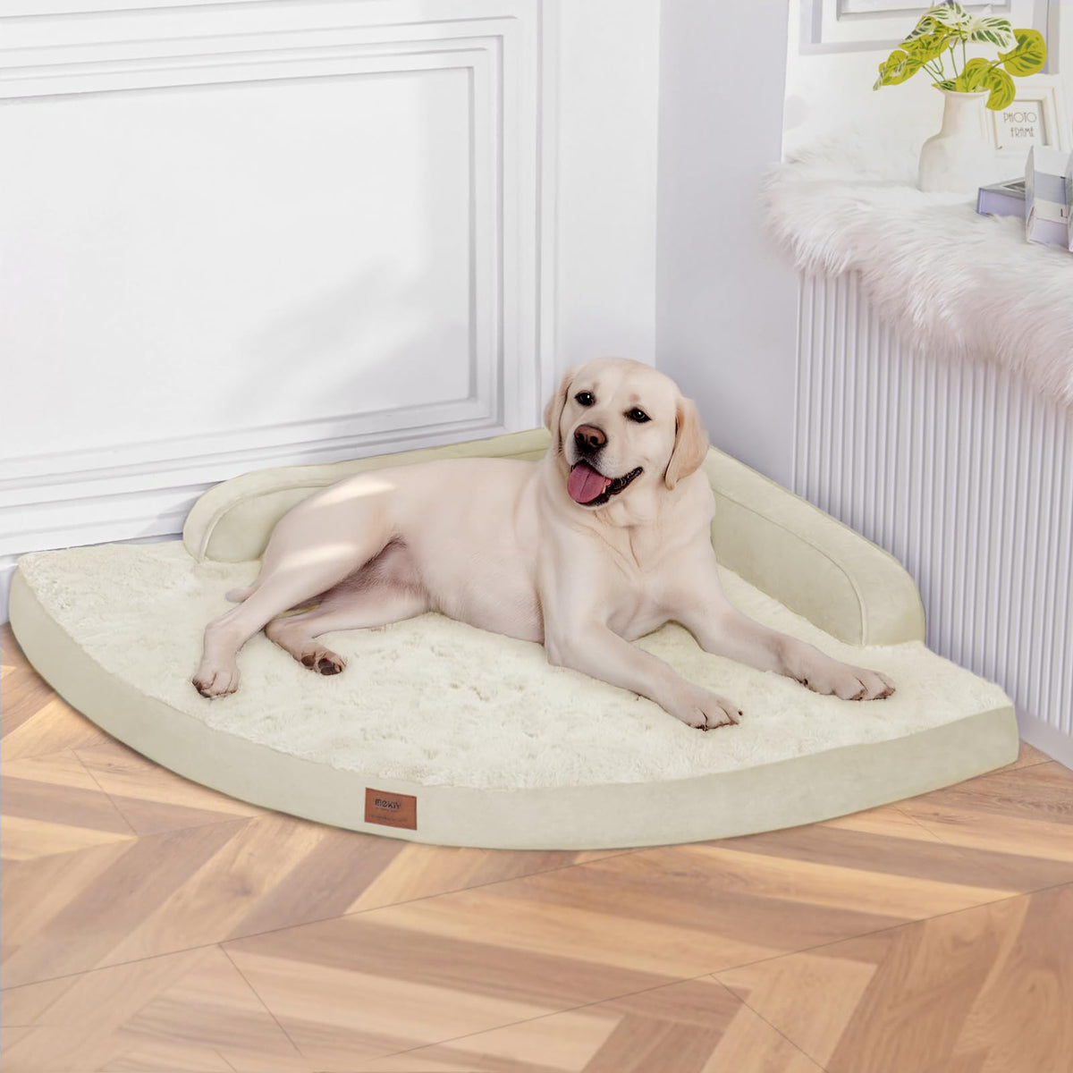 MEKIY Jumbo Orthopedic Waterproof Dog Bed with Sides for Extra Large Dogs
