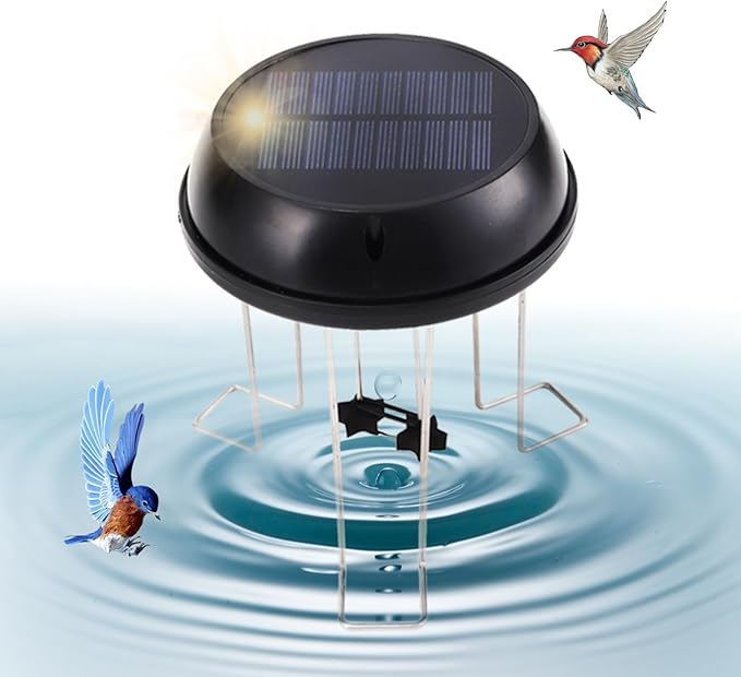 Solaceura Bird Bath Solar Swing Device