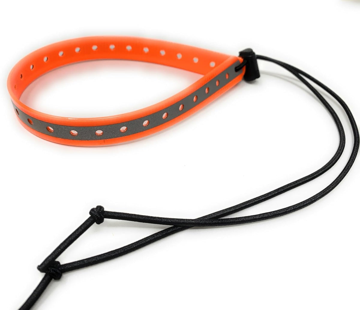 Replacement GPS eCollar with Adjustable Bungee, Multi-Hole Design, and Secure Toggle Closure for Small Dogs (Reflective Pink, Small Neck)