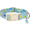 Astdogio Dinosaur Dog Collar for Large Dogs, Cute Puppy Collars with Quick Release Buckle, Cotton Dog Collars for Small Medium Large Dogs, Fashion Pet Collar for Girl Boy Dog-L