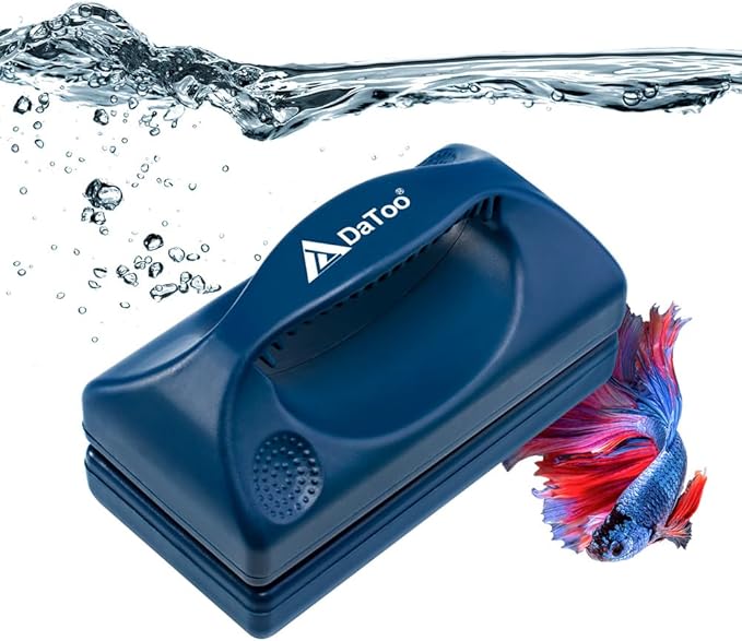 DaToo Aquarium Mini Magnetic Scrubber Scraper Small Fish Tank Cleaner Nano Glass Aquarium Cleaning Tools with Super Strong Magnet (Standard)