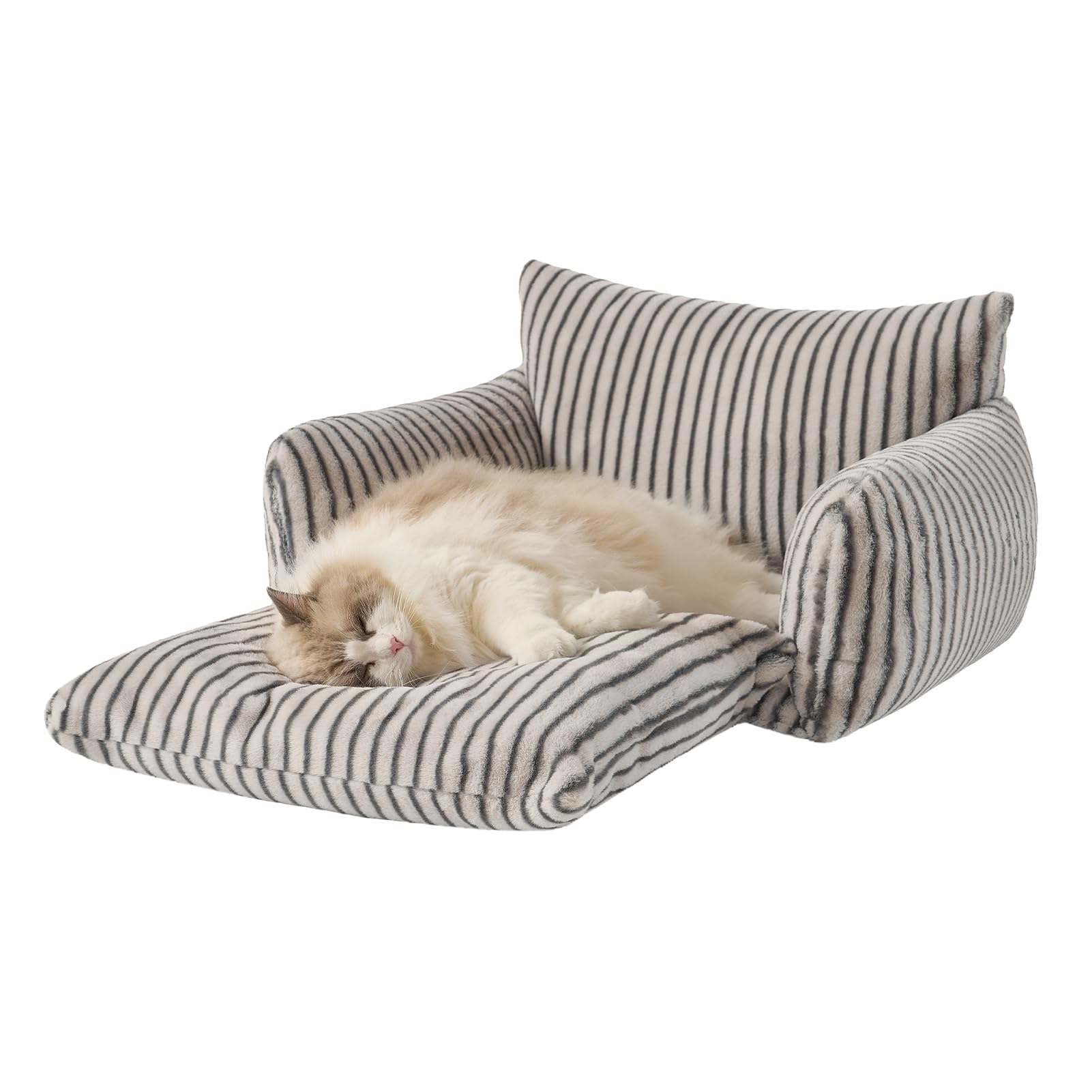 Hollypet Cat Bed Small Dog Orthopedic Couch Beds for Pets up to 20 lbs