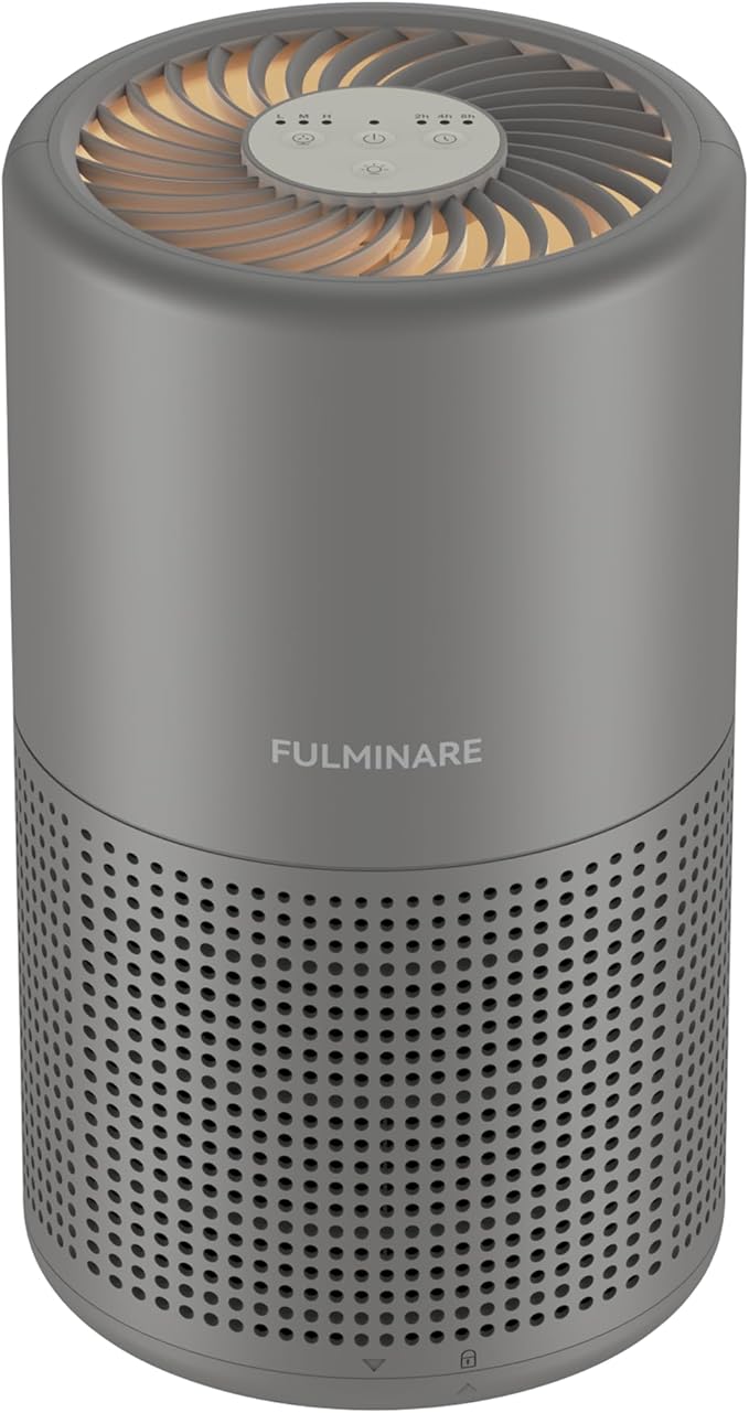 FULMINARE Air Purifiers for Home H13 True HEPA Air Filter (Gray 2 Pack)