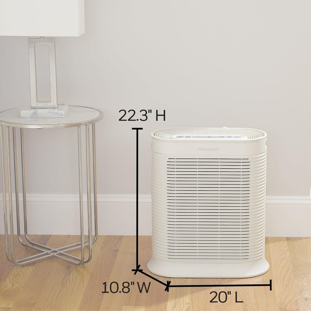 Honeywell AllergenPlus HEPA Air Purifier for Home, 2250 Ft² Rooms in 1 hour, Reduces Allergens, Dust, Pollen, Smoke, Pet Dander, Odors, White, HPA304