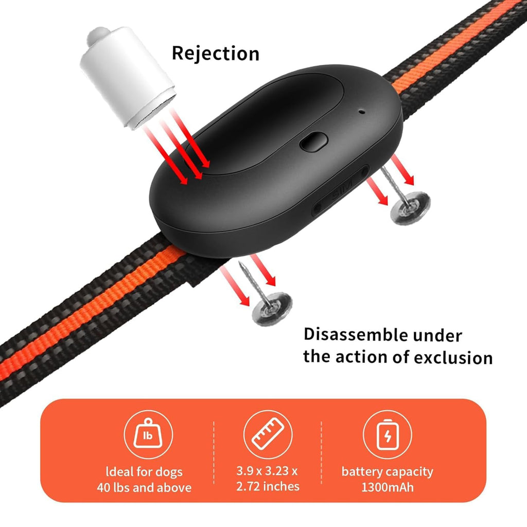 Fajocru GPS 4G Tracker & Health Monitoring for Dog with LED Light Up,Sounding, Waterproof GPS Location & Smart Pet Activity Tracker, Super Long Standby time, Unlimited Range use for Dogs Collar