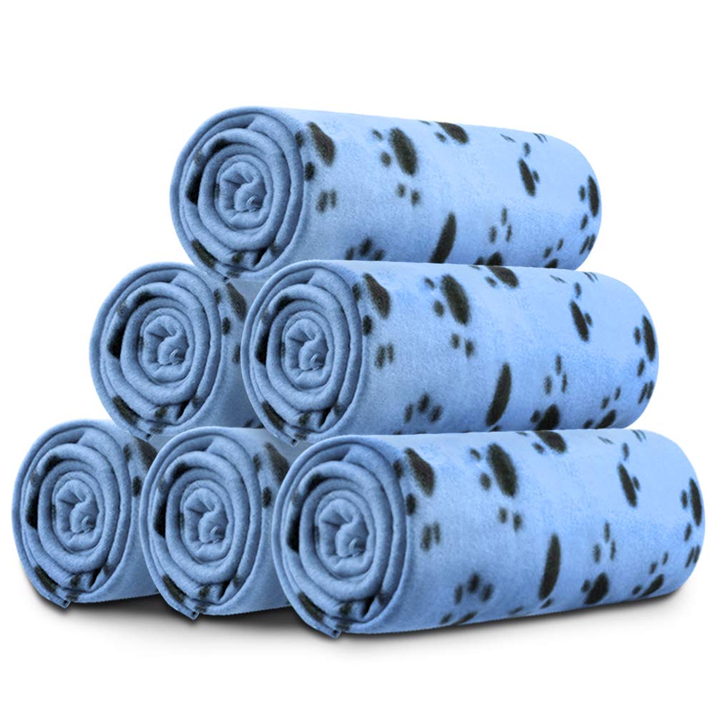 Comsmart Dog Blankets, 6 Pack Fleece Pet Blankets, 39x35 inches