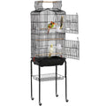 Yaheetech 64'' Open Top Bird Cage for Parakeets & Cockatiels, Black