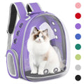 Pet Backpack Carrier,Bubble Backpack Cat Carrier,Pets and Small Dogs,Space Capsule Pet Carrier for Traveling, Walking, Hiking and Outdoor Activities (Purple)