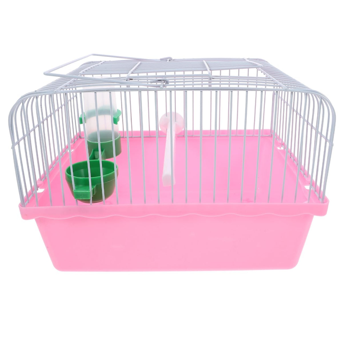 Toddmomy Portable Bird Cage Bird Carrier Travel Cage with Perch Food Box and Water Dispenser Spacious Small for Parakeet Finch Canary 9.29 X 6.57 X 6.29 in