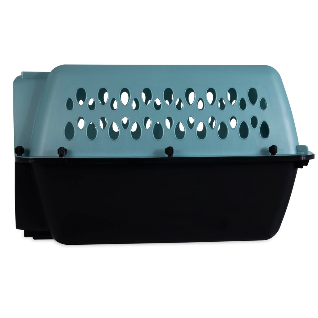Petmate Fashion Vari Dog Kennel - Portable Crate for Pets 10-20 lbs - Airline-Friendly Pet Carrier - Durable Plastic Shell - For Home and Travel - Made in USA - 24 Inches - Light Blue