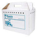Disposable Cardboard Pet Carrier 12/Case | Sturdy Corrugated Cardboard Carrier | 17.5" L x 12.25" H x 8.75" W
