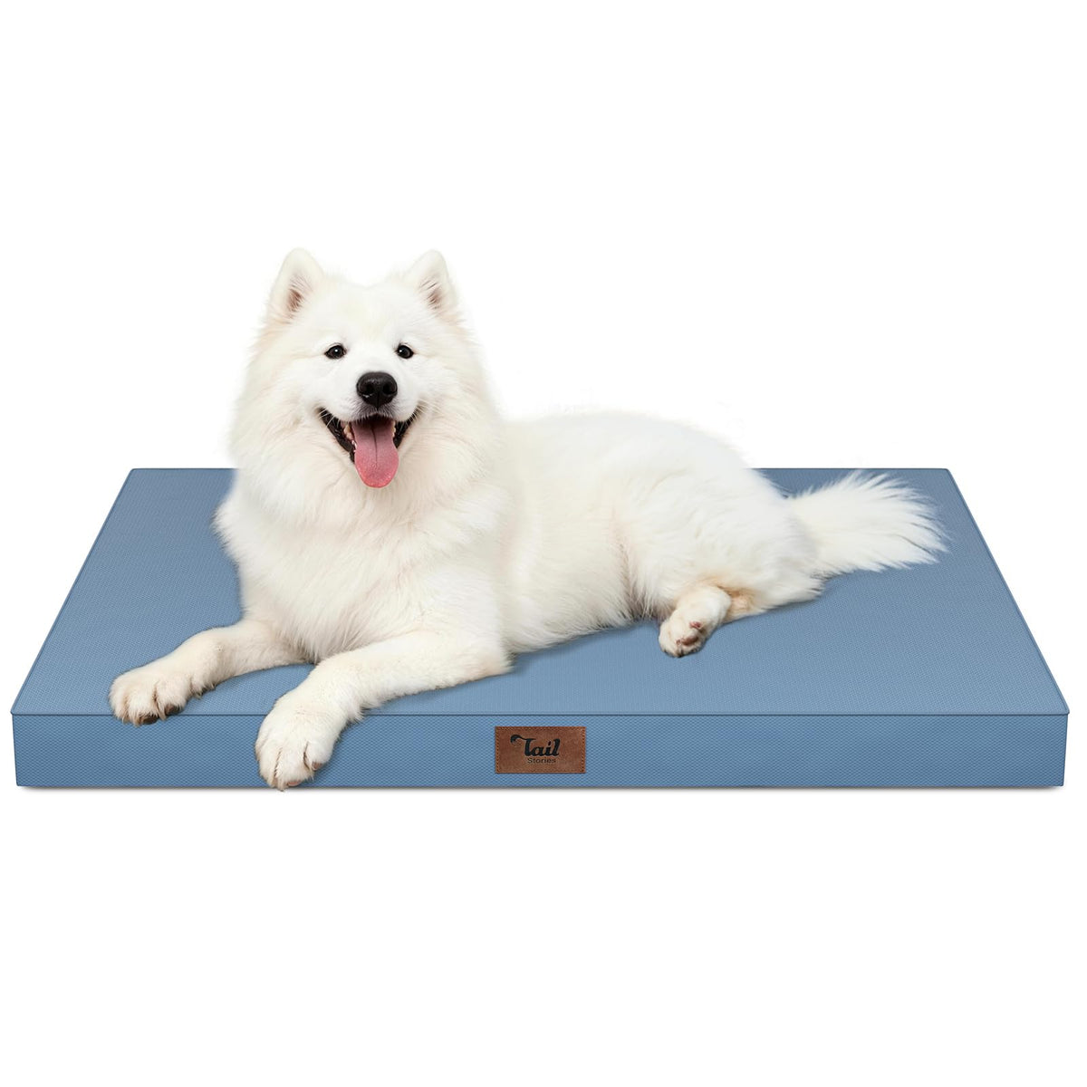 Tail Stories Large Waterproof Orthopedic Dog Bed with Egg Crate Foam