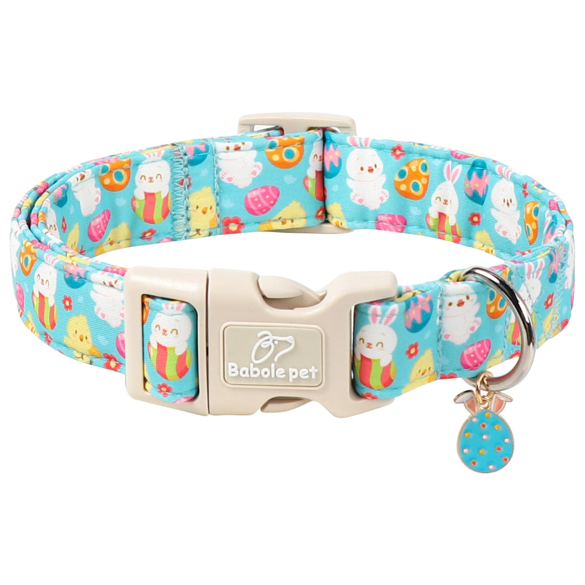 Babole Pet St Patricks Day Dog Collar for Giant Large Dogs - Lucky Flower Shamrock Green Dog Collars, Cute Irish Clover Puppy Collar with Quick Release Buckle for Girls&Boys Dogs XL