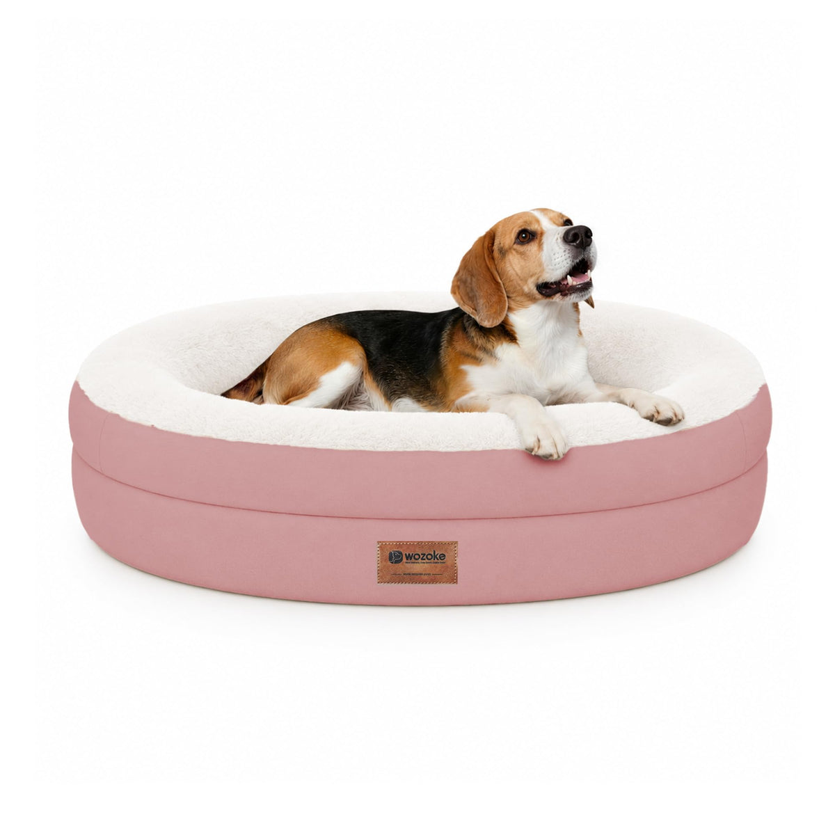 WOZOKE Waterproof Orthopedic Dog Bed for Medium Dogs, Black