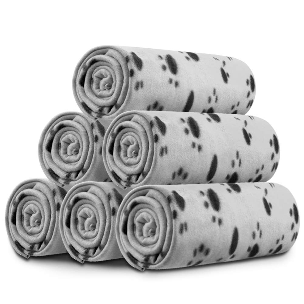 Comsmart Dog Blankets, 6 Pack Fleece Pet Blankets, 39x35 inches