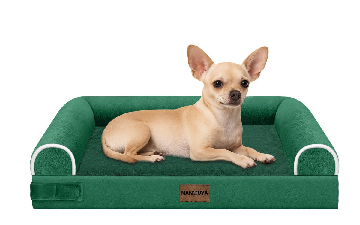 NANUYA Orthopedic Dog Bed for Jumbo Dogs, 48 x 33 Inch, Light Grey