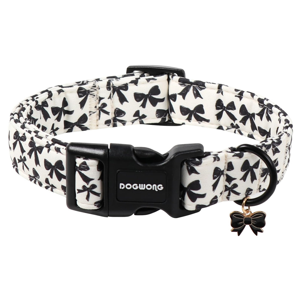 DOGWONG Fall Pumpkin Dog Collar- Cute Daisy Pumpkin Dog Collars Adjustable Orange Halloween Thanksgiving Dog Collar for Small Medium Large Dogs M — XS — L — M