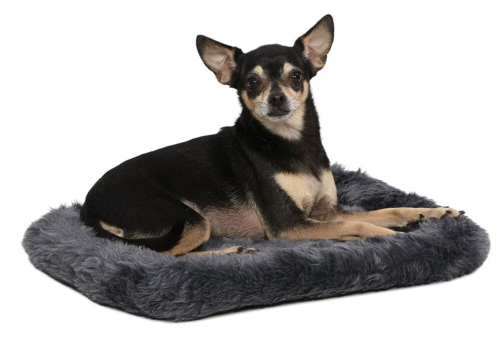 MidWest Homes for Pets QuietTime XXS Dog Bed - White Fleece Bolster, Ultra-Soft and Machine Washable, Fits 18-Inch Crates and Carriers, for Small Dogs and Cats