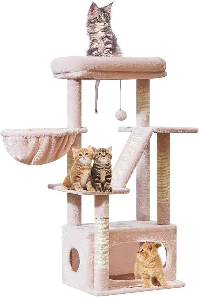 Taoqimiao Cat Tree, 38.5In Cat Tower for Indoor Cats, Suitable for Kittens