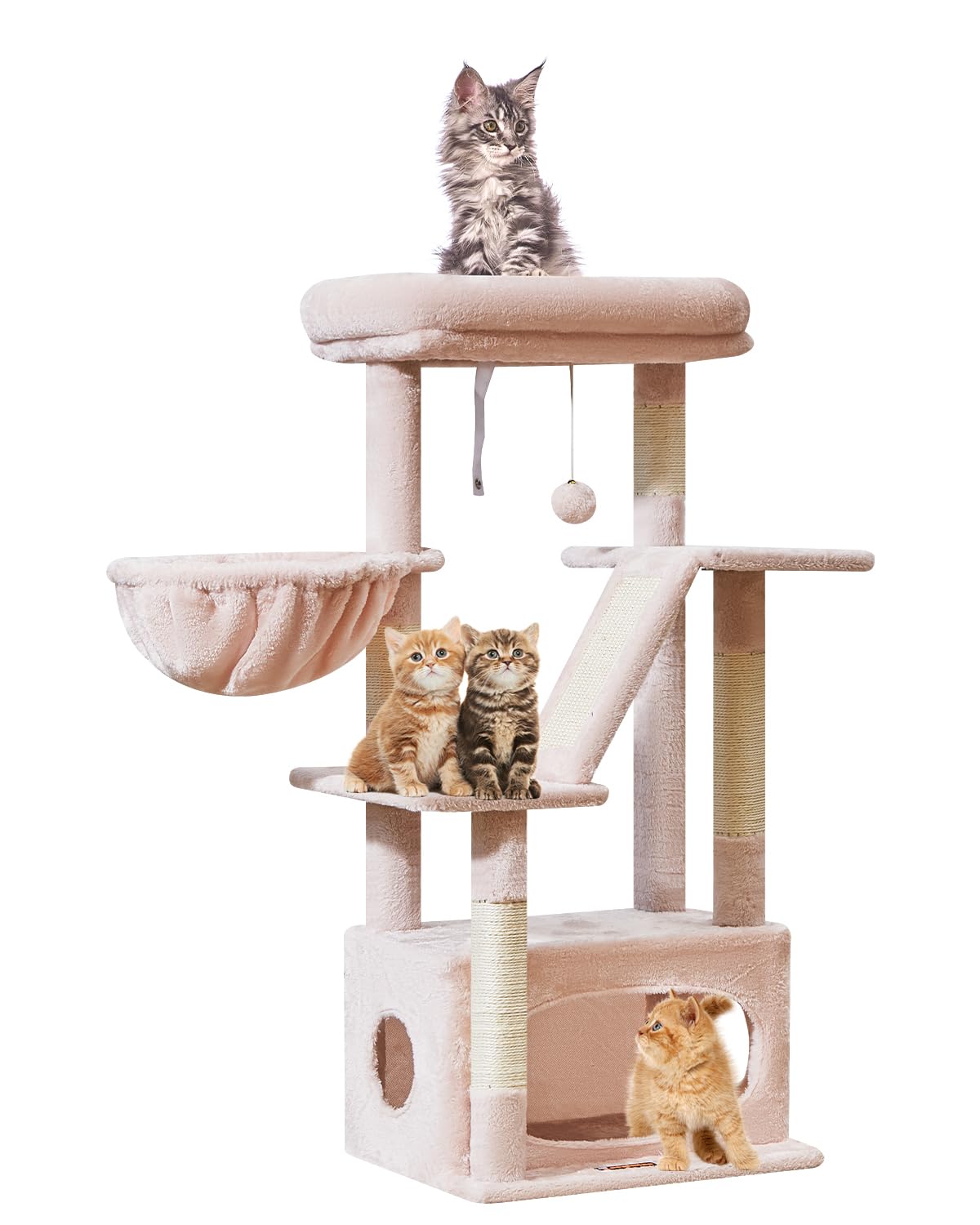 Taoqimiao Cat Tree, 38.5In Cat Tower for Indoor Cats, Suitable for Kittens