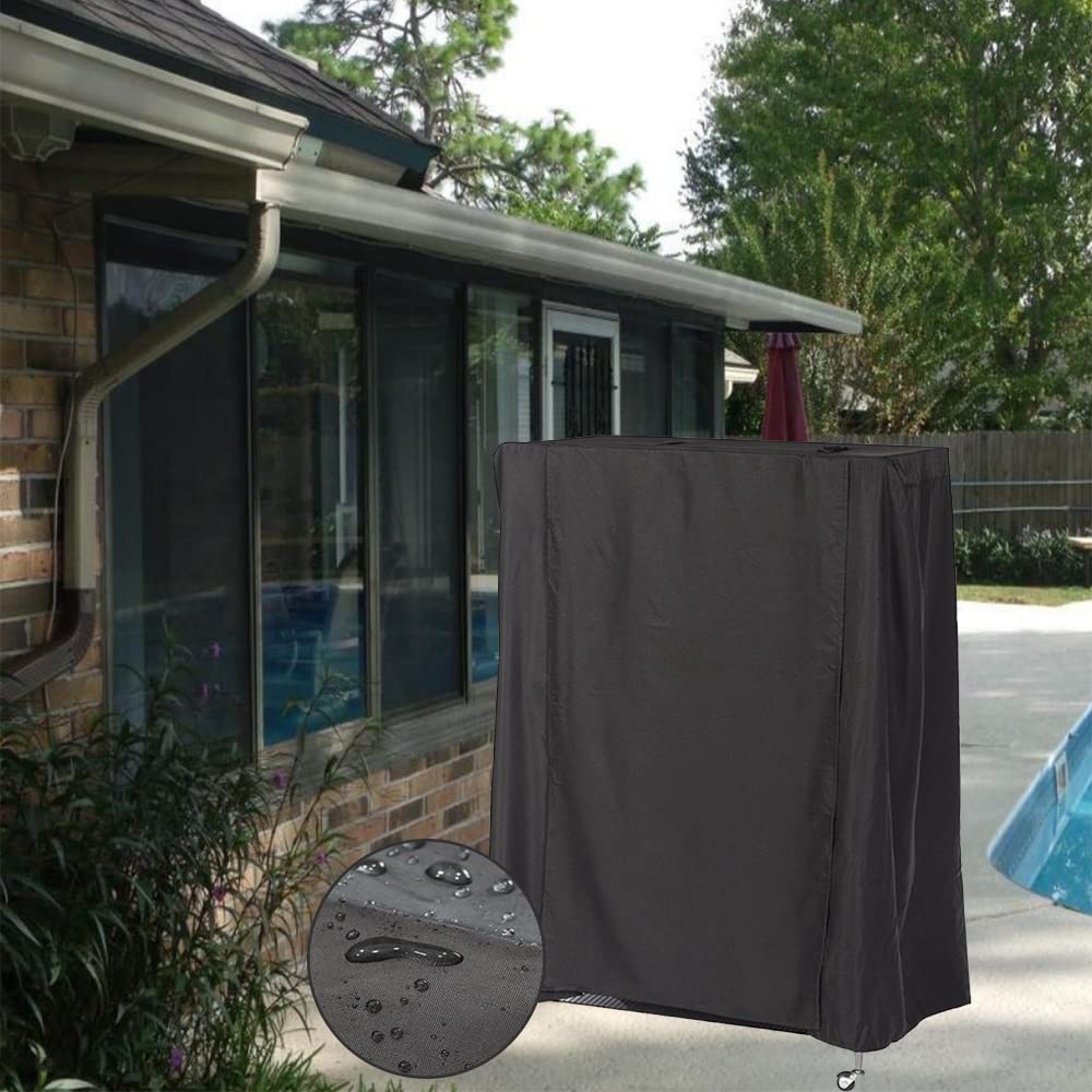 SUNSURE Extra Large Bird Cage Cover Breathable Waterproof Material Universal Black-Out Bird Parrot Cover Good Night Birdcage Cover Sleep Helper for Parrots Parakeets Budgies Macaw (40x27x48in)