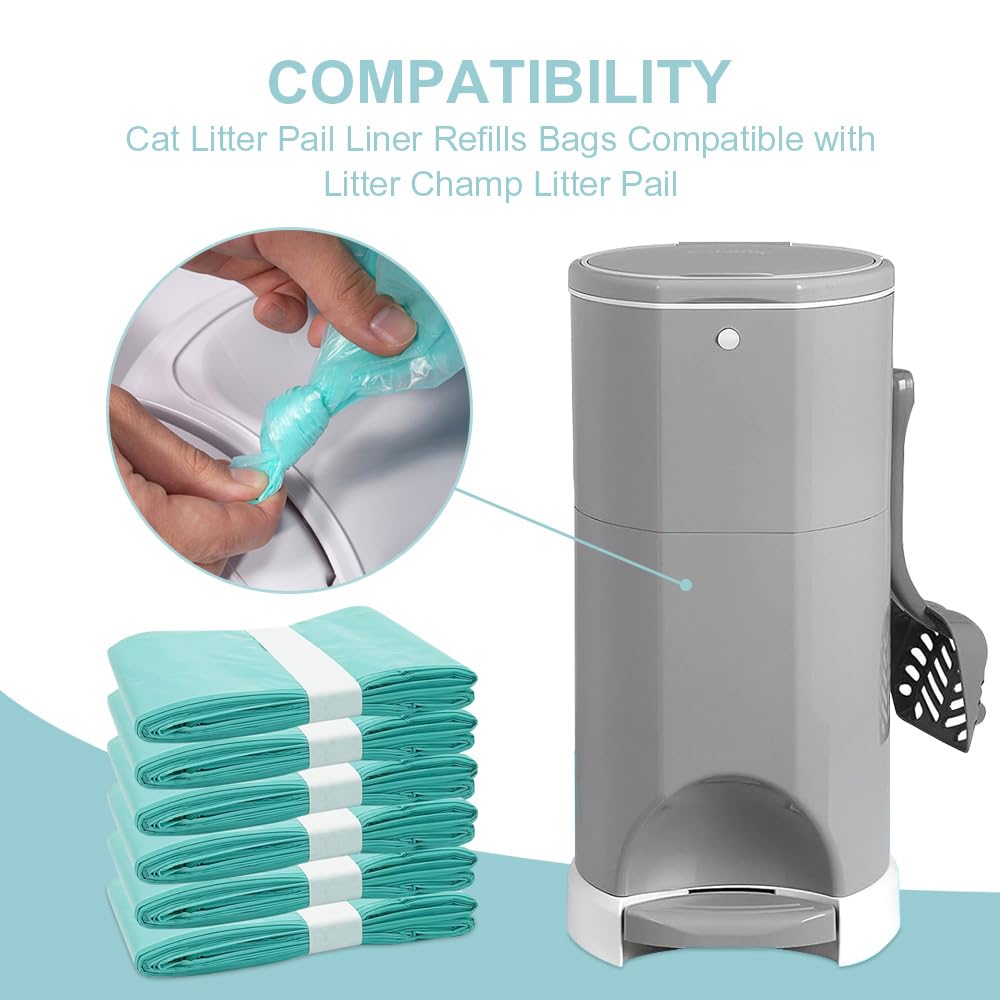 Cat Litter Refills Bags Compatible with Litter Champ Pail