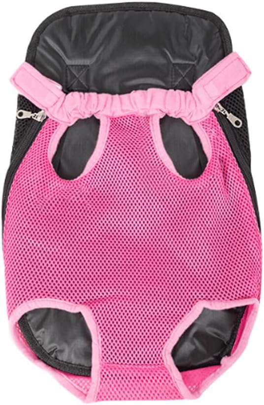 Leconpet Pet Carrier Backpack, Legs Out Adjustable Pet Front Cat Dog Carrier Backpack, Easy-Fit Dog Travel Backpack Carrier for Hiking Camping for Small Medium Puppies Cats (Fuchsia, M)