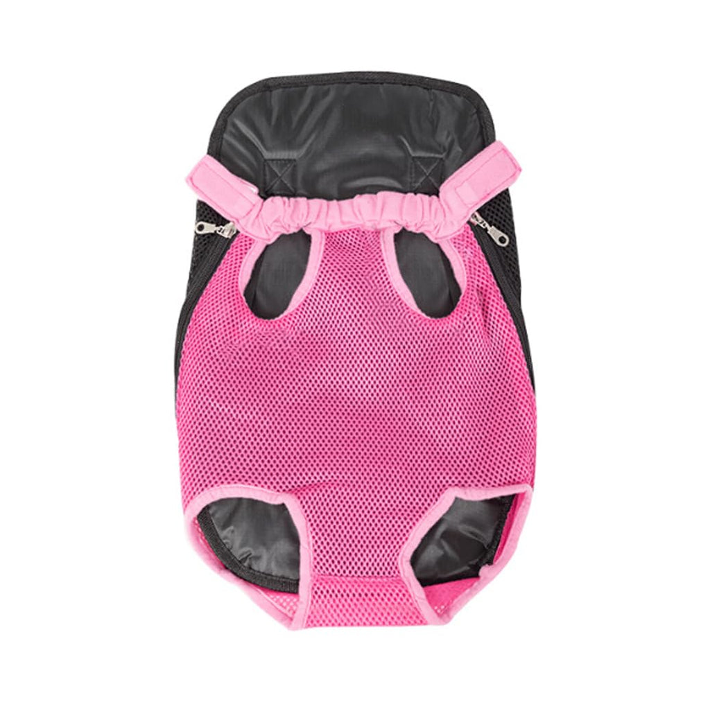Leconpet Pet Carrier Backpack, Legs Out Adjustable Pet Front Cat Dog Carrier Backpack, Easy-Fit Dog Travel Backpack Carrier for Hiking Camping for Small Medium Puppies Cats (Fuchsia, M)