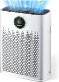 Air Purifiers for Home Large Room, with Smart Mode, Cover Up to 2200 Ft², PM2.5 Air Quality Display, 22dB Sleep Mode, Aromatherapy with 2X-Purification & 360°Air Outlet, HAP603, Blueish White
